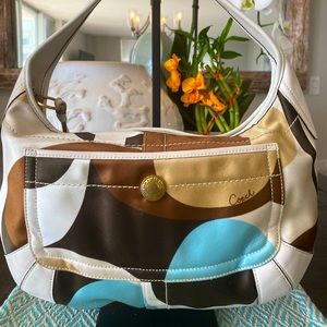 Coach Shoulder Bag (Multicolor) w/Gold Hardware